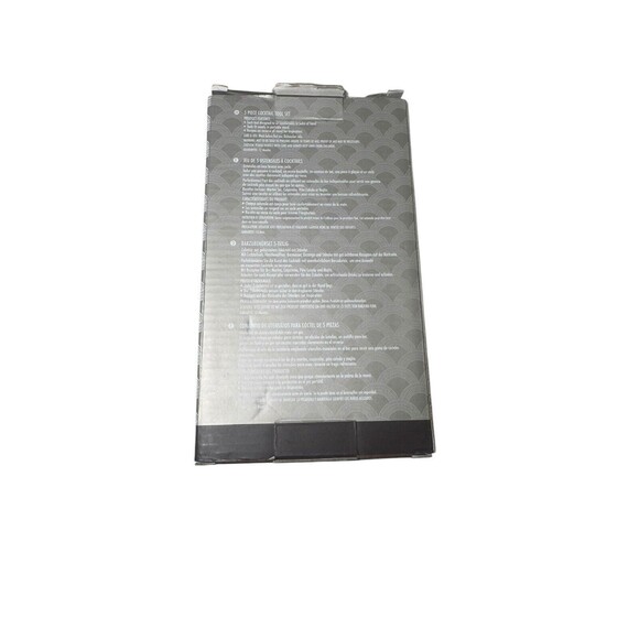 5 Piece Cocktail Tool Set Brushed Stainless Steel Includes Stand - Picture 16 of 16